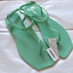 Old Navy NWT Opaque Jelly T-Strap Sandals for Women